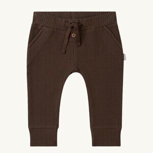 NWT - ORGANIC premium waffled brown pants